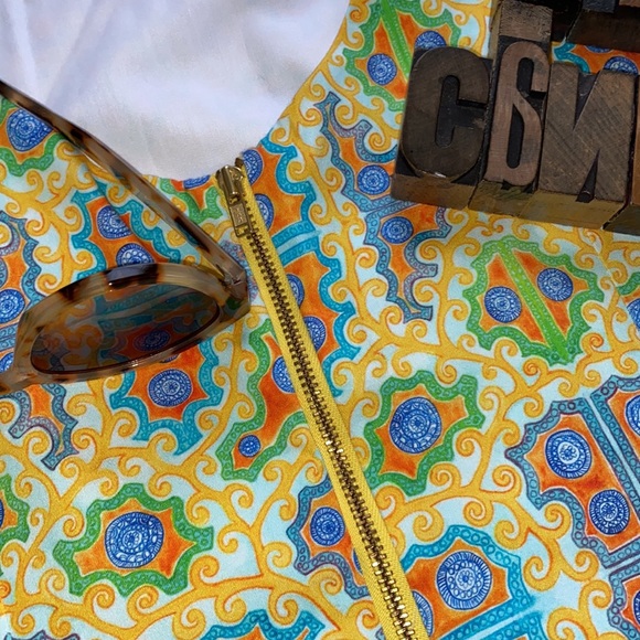 🆕KAELI SMITH Resort Wear Print Shift Dress - Picture 4 of 10